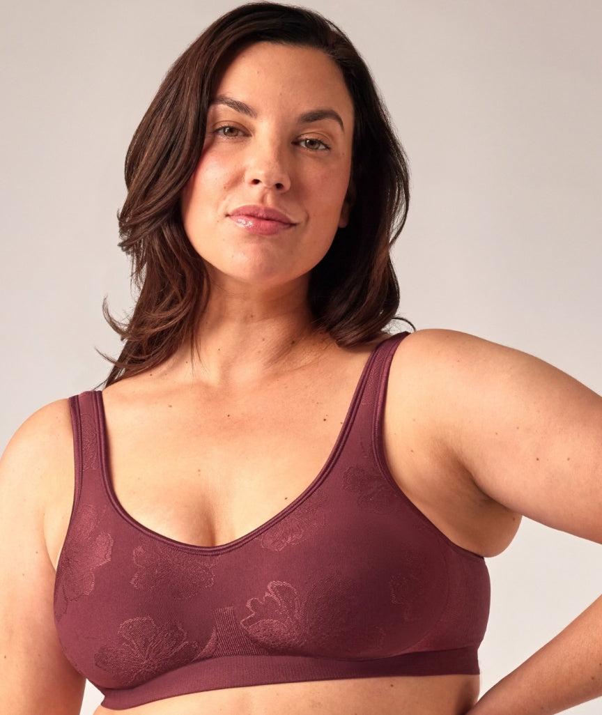 Playtex Comfort Revolution Contour Wire-free Bra - Red Wine