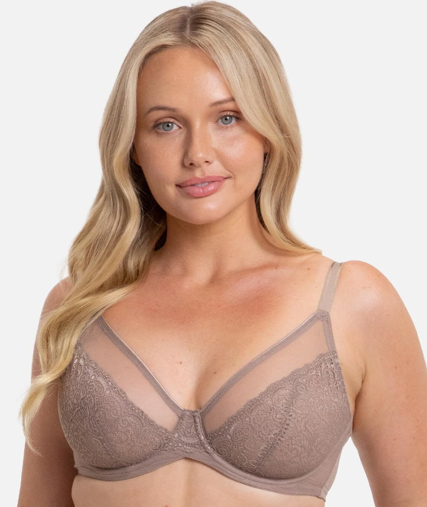 Triumph Sheer Minimizer Bra - Mocca