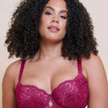 Curvy Kate Boost Sweetheart Padded Balcony Bra - Magenta Pink