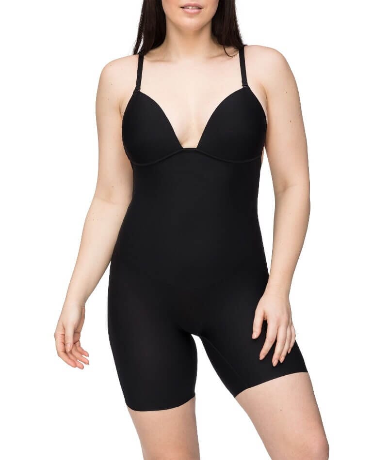 Nancy Ganz Body Define Backless Jumpsuit - Black Shapewear 