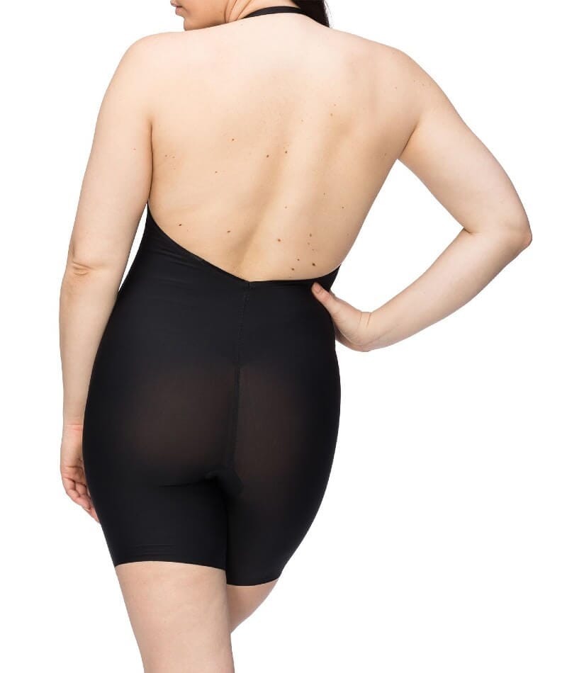 Nancy Ganz Body Define Backless Jumpsuit - Black Shapewear 