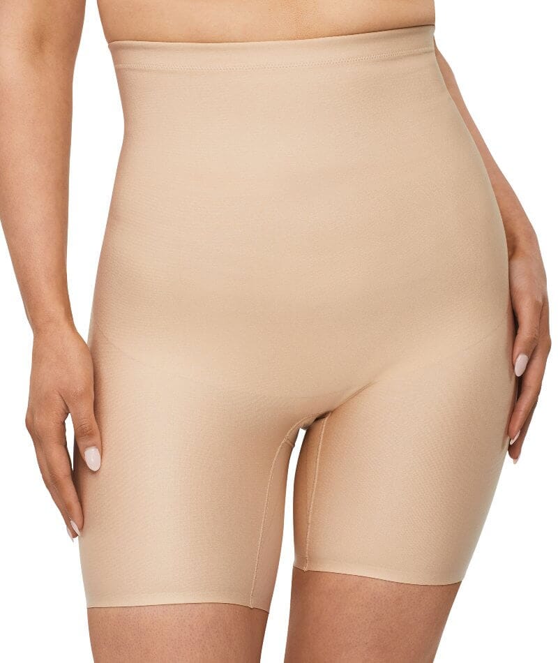 Nancy Ganz X-Factor High Waisted Thigh Shaper Short - Warm Taupe Shapewear 