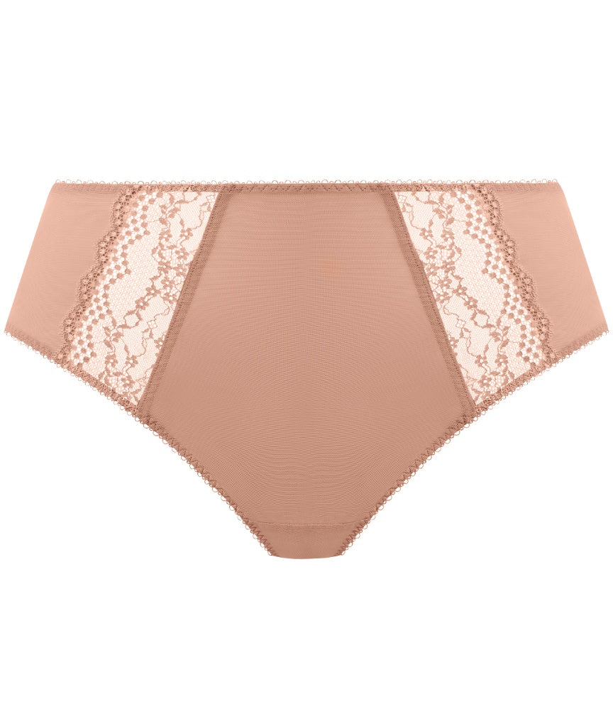 Elomi Lucie High Leg Brief - Mocha