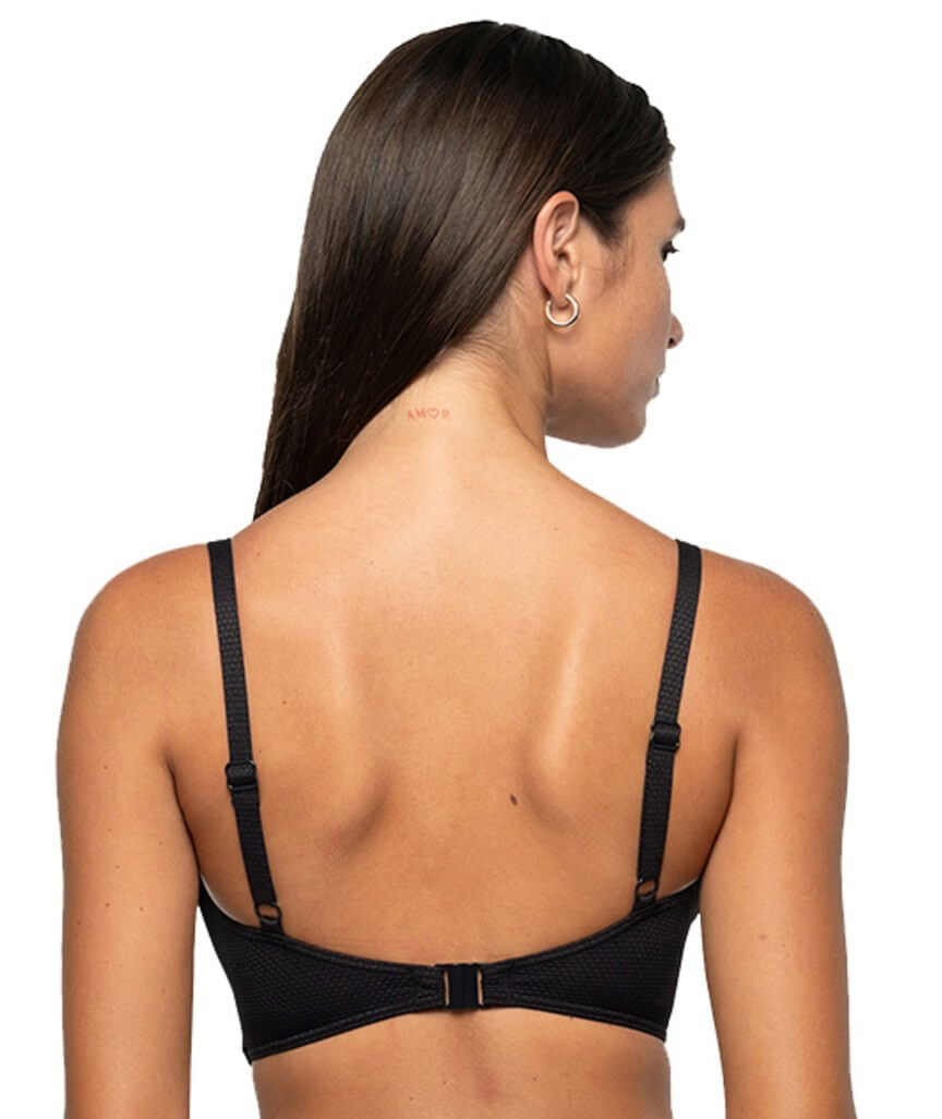 Nip Tuck Must Haves Louise Cross Front Bikini Top - Black