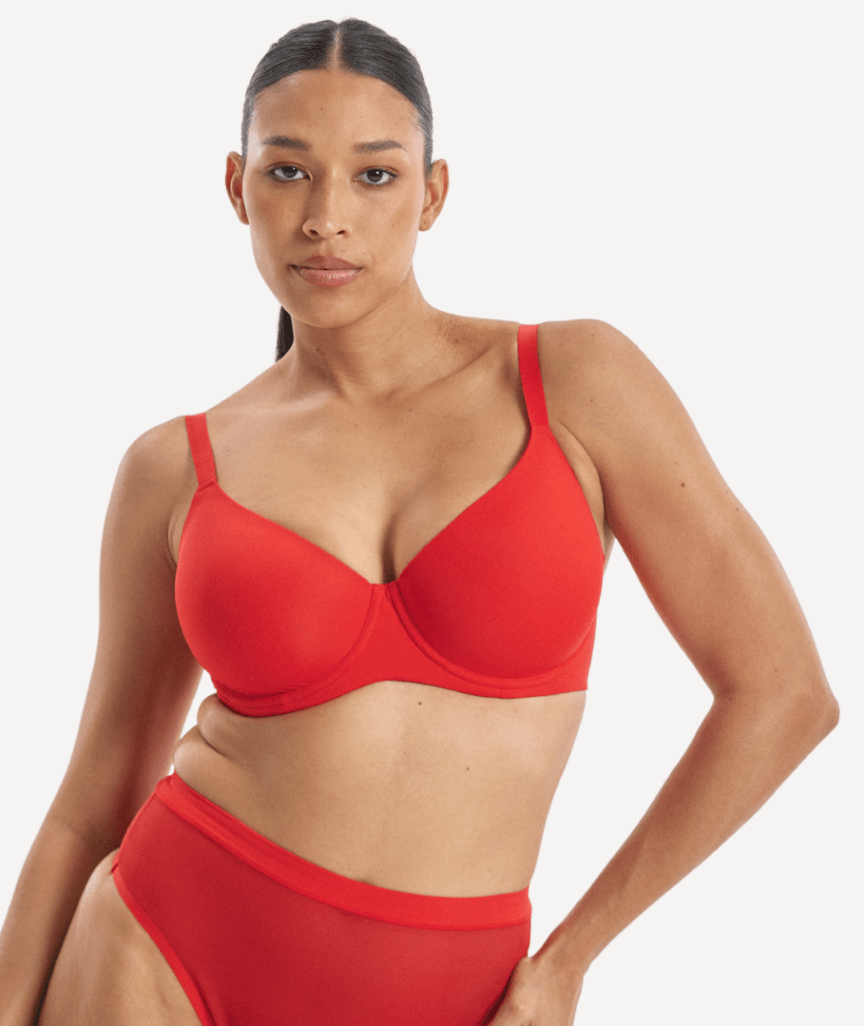 Nala Padded Flexiwire Bra - Cherry Jam