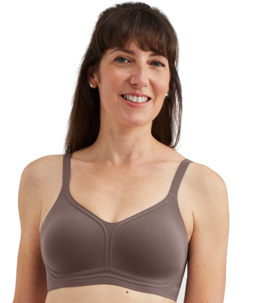 Amoena Wave Pure Non-Wired Bra - Deep Taupe