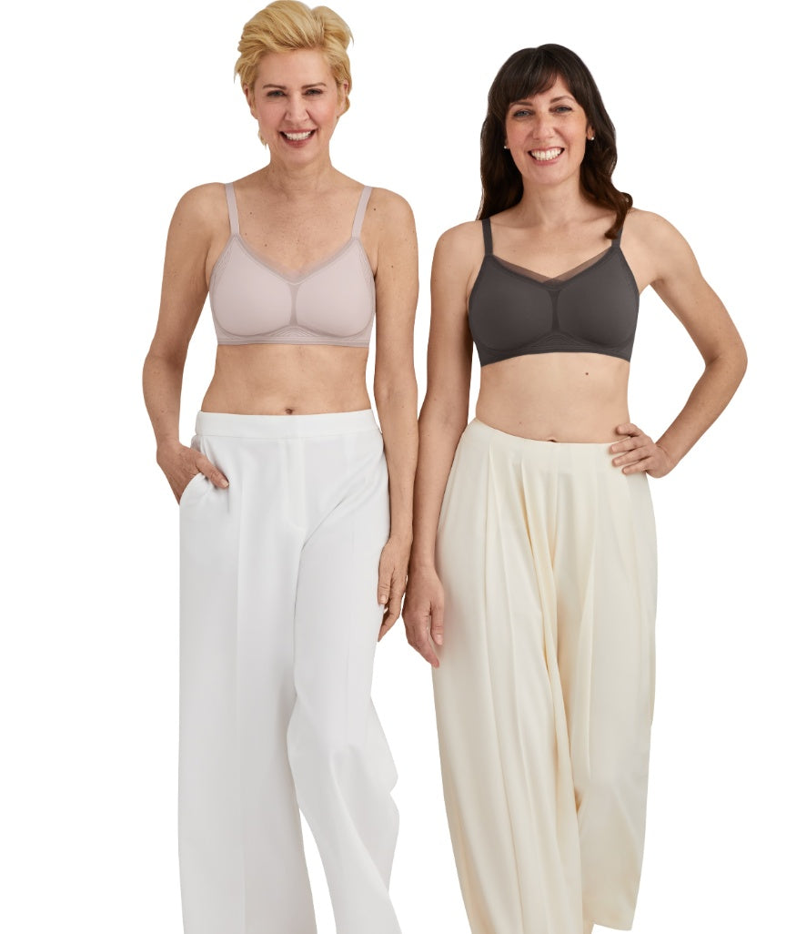 Amoena Wave Magic Non-Wired Bra - Anthracite