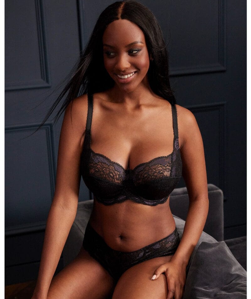 Panache Clara Full Cup Underwired Bra - Black Bras 