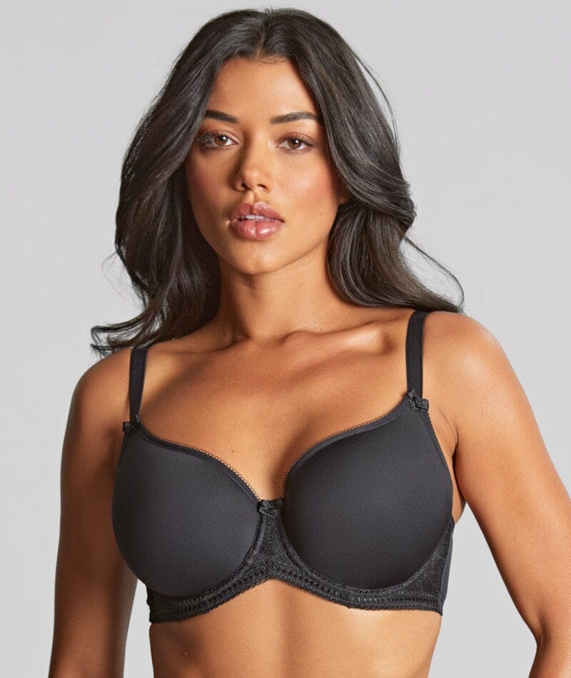 Panache Cari Moulded Spacer Underwired T-Shirt Bra - Black Bras 