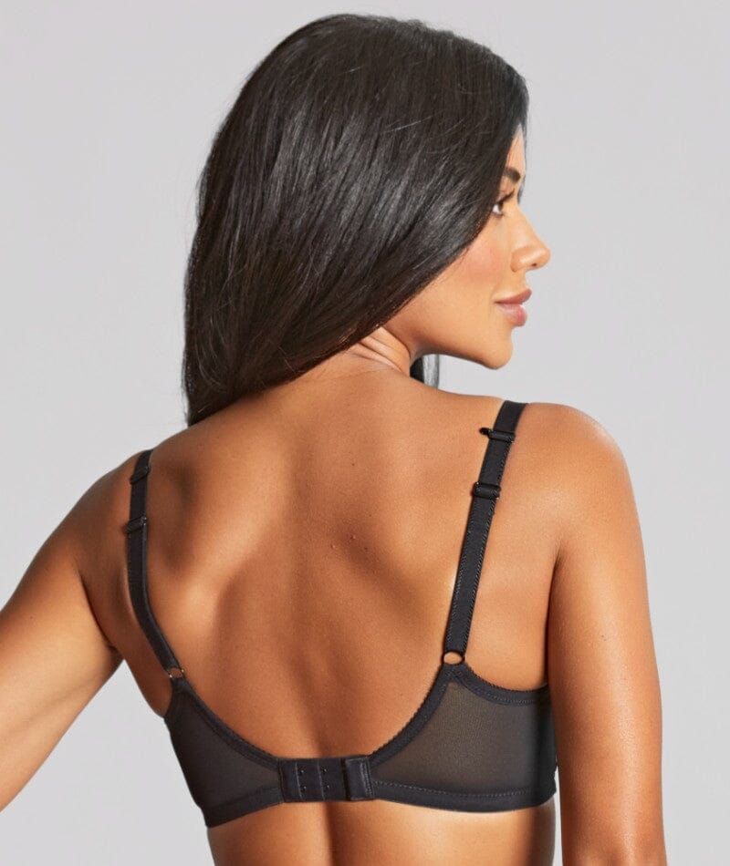 Panache Cari Moulded Spacer Underwired T-Shirt Bra - Black Bras 