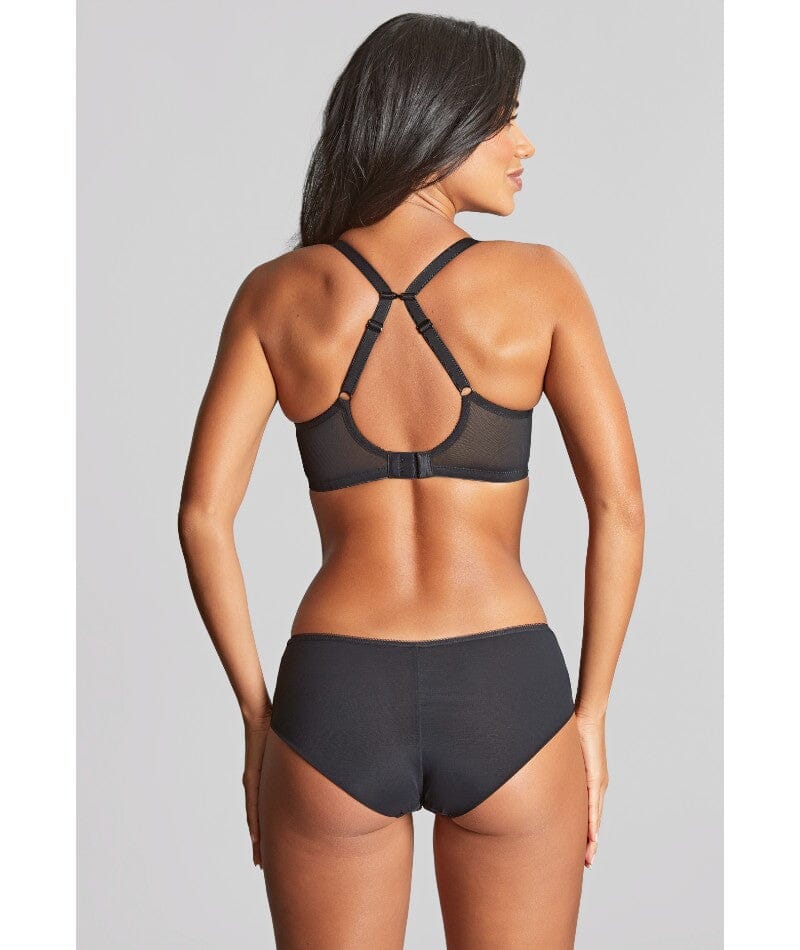 Panache Cari Moulded Spacer Underwired T-Shirt Bra - Black Bras 