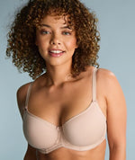 Panache Cari Moulded Spacer Underwired T-Shirt Bra - Champagne Bras 