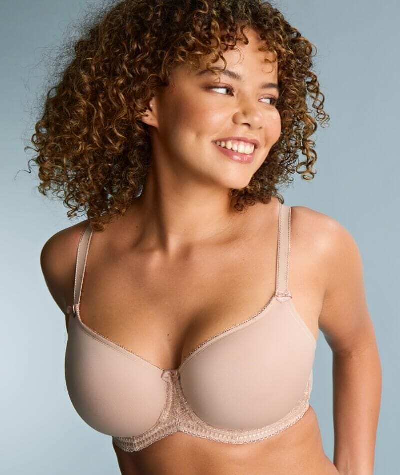 Panache Cari Moulded Spacer Underwired T-Shirt Bra - Champagne Bras 