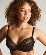 Panache Ana Underwired Plunge Bra - Black Bras 