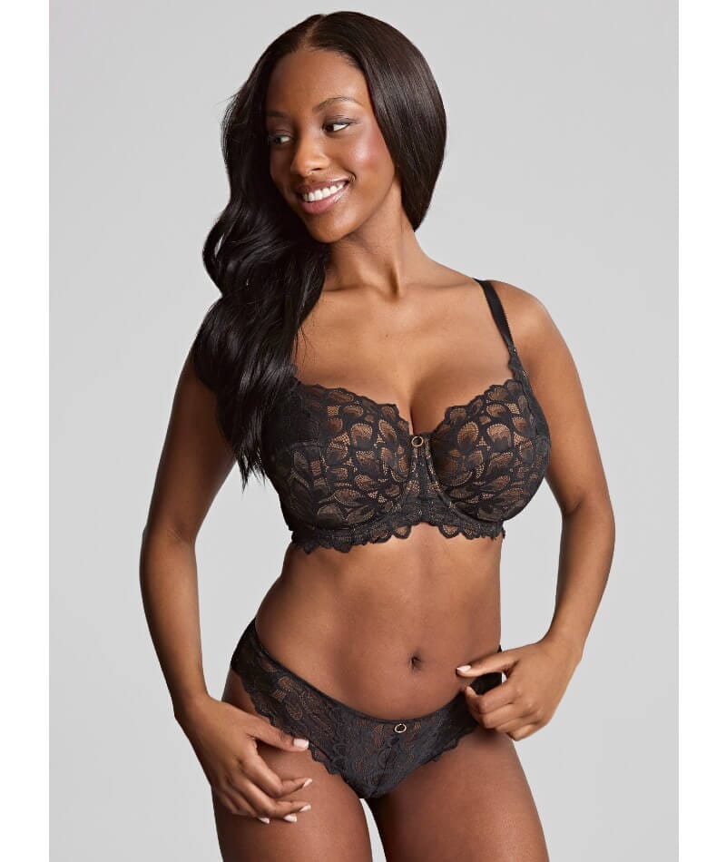 Panache Allure Underwired Full Cup Bra - Black/Latte Bras 