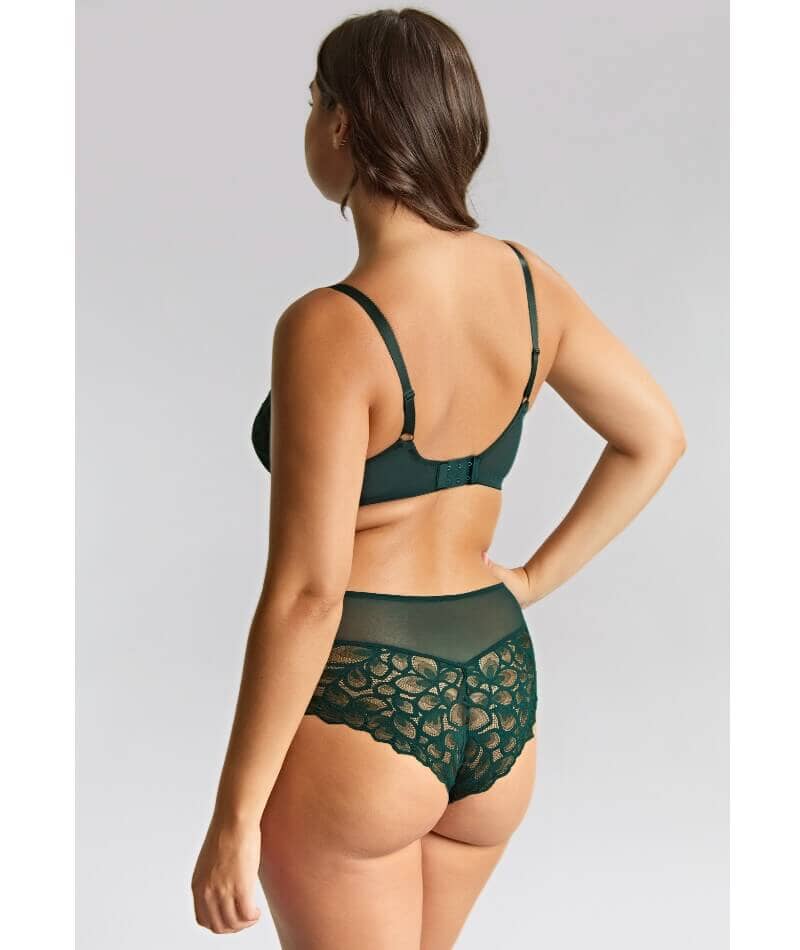 Panache Allure Underwired Full Cup Bra - Forest Green Bras 
