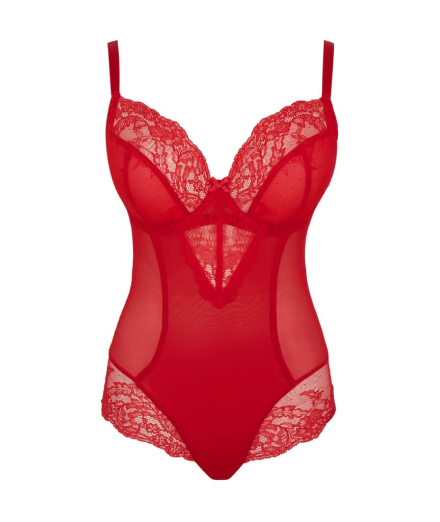 Panache Ana Non Padded Bodysuit - Salsa Red