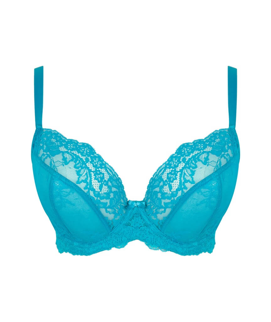 Panache Ana Underwired Plunge Bra - Ocean Blue