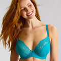 Panache Ana Underwired Plunge Bra - Ocean Blue