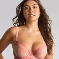 Panache Ana Underwired Plunge Bra - Pink