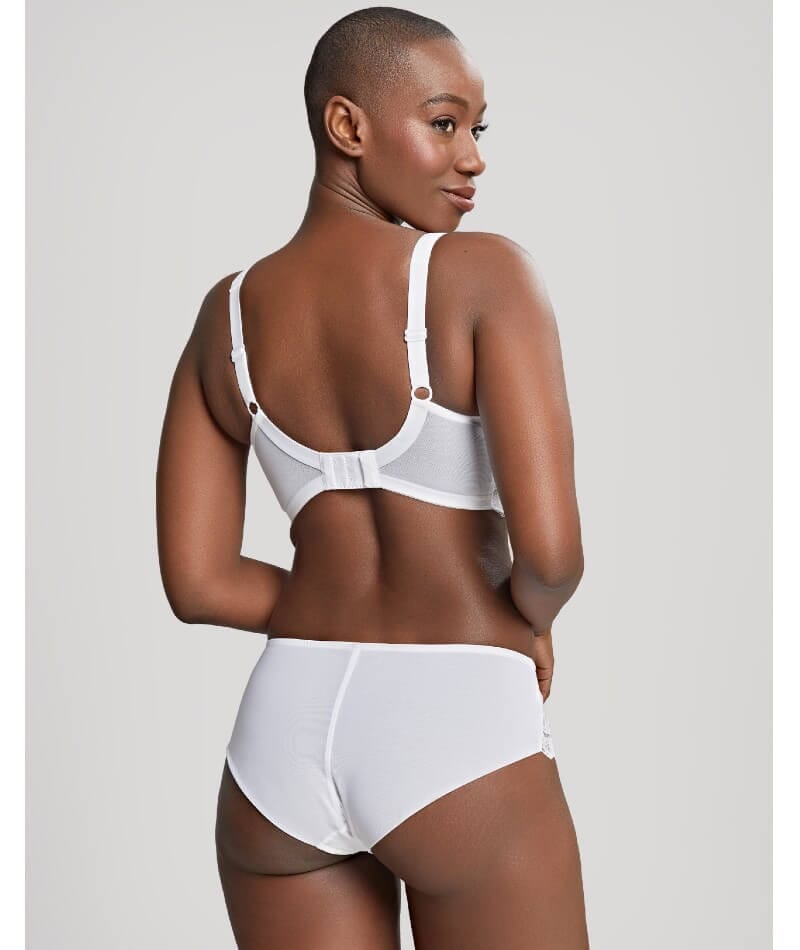 Panache Ana Underwired Plunge Bra - White Bras 