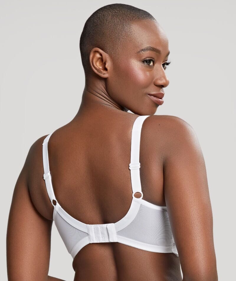 Panache Ana Underwired Plunge Bra - White Bras 