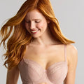 Panache Blossom Balconnet Bra - Taupe