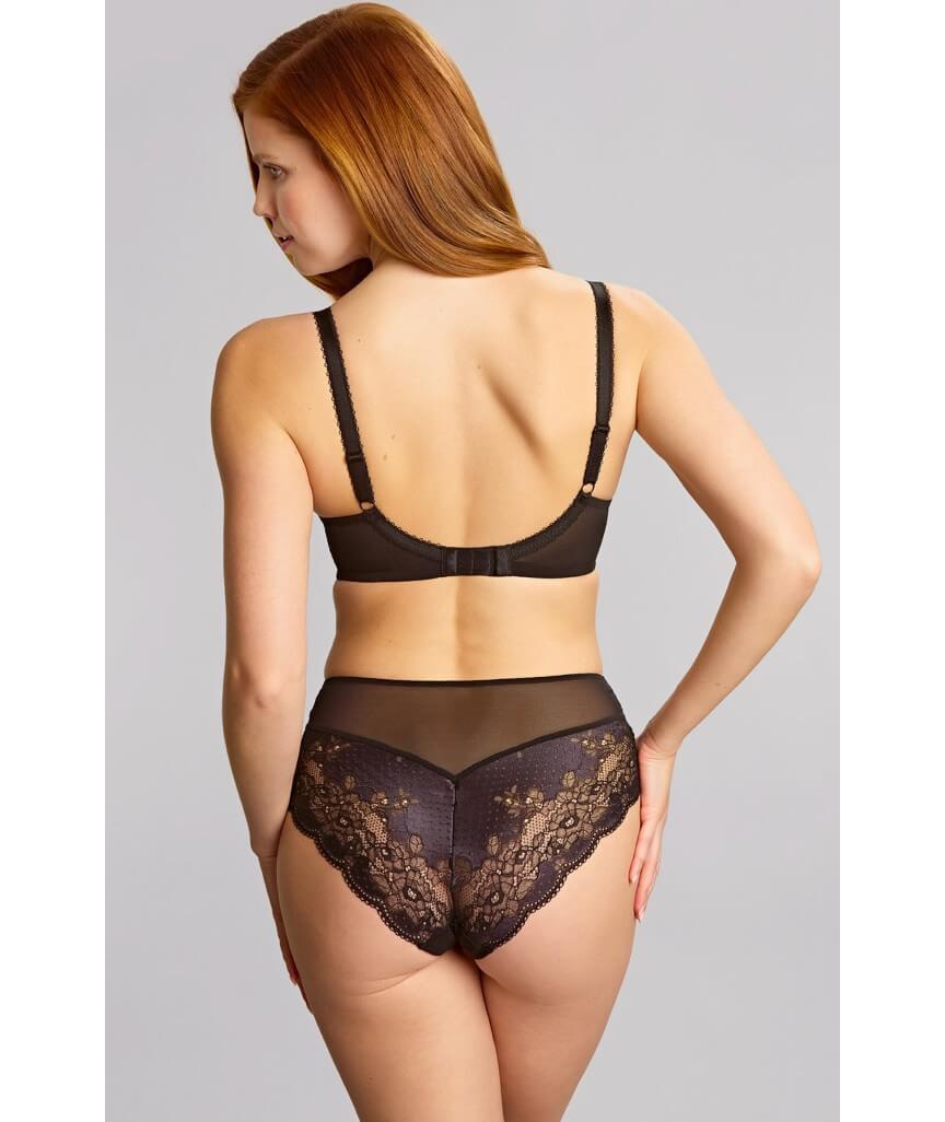 Panache Clara Deep Brief - Charcoal/Black