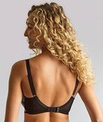 Panache Clara Full Cup Underwired Bra - Black/Pink Bras 