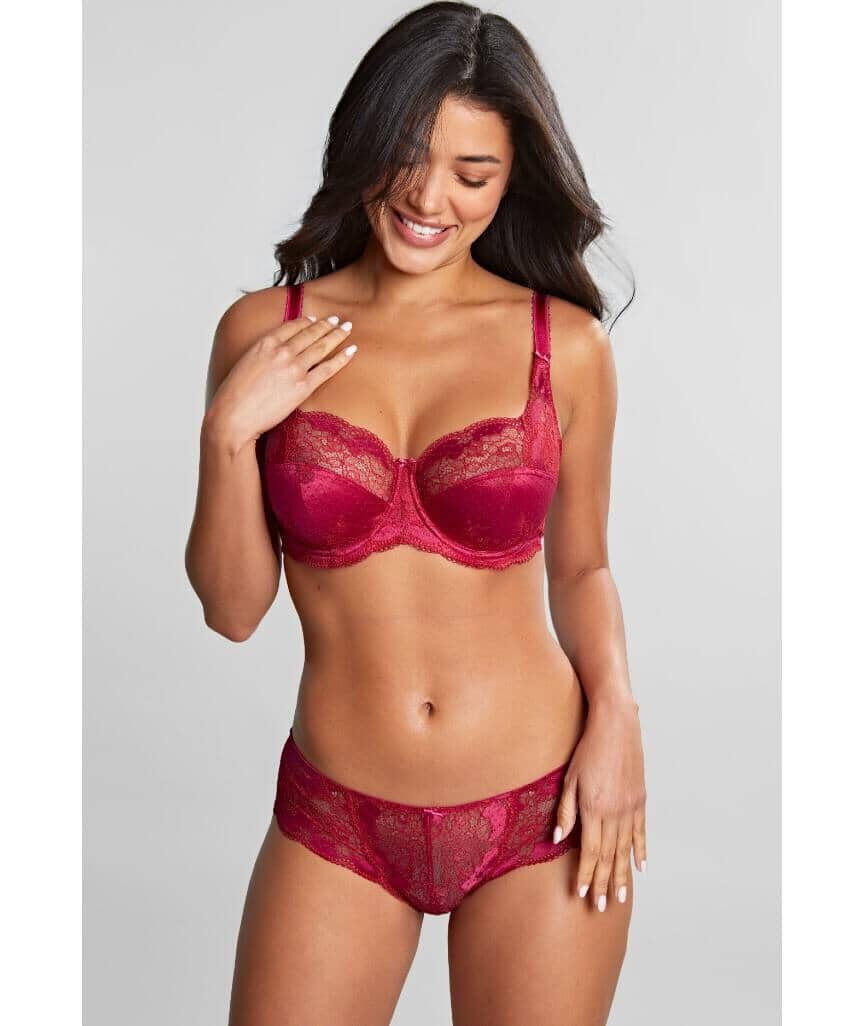 Panache Clara Full Cup Underwired Bra - Orchid / Red Bras 