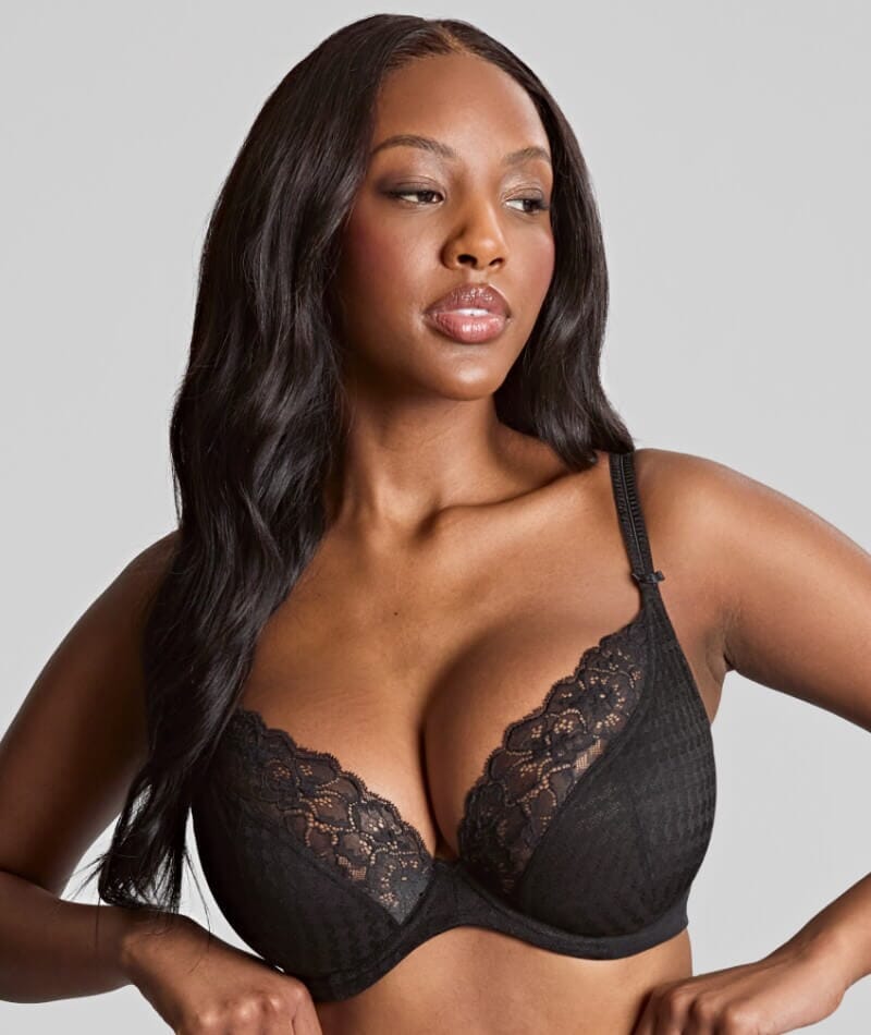 Panache Envy Plunge Underwire Bra - Black Bras 