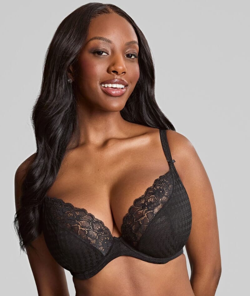 Panache Envy Plunge Underwire Bra - Black Bras 