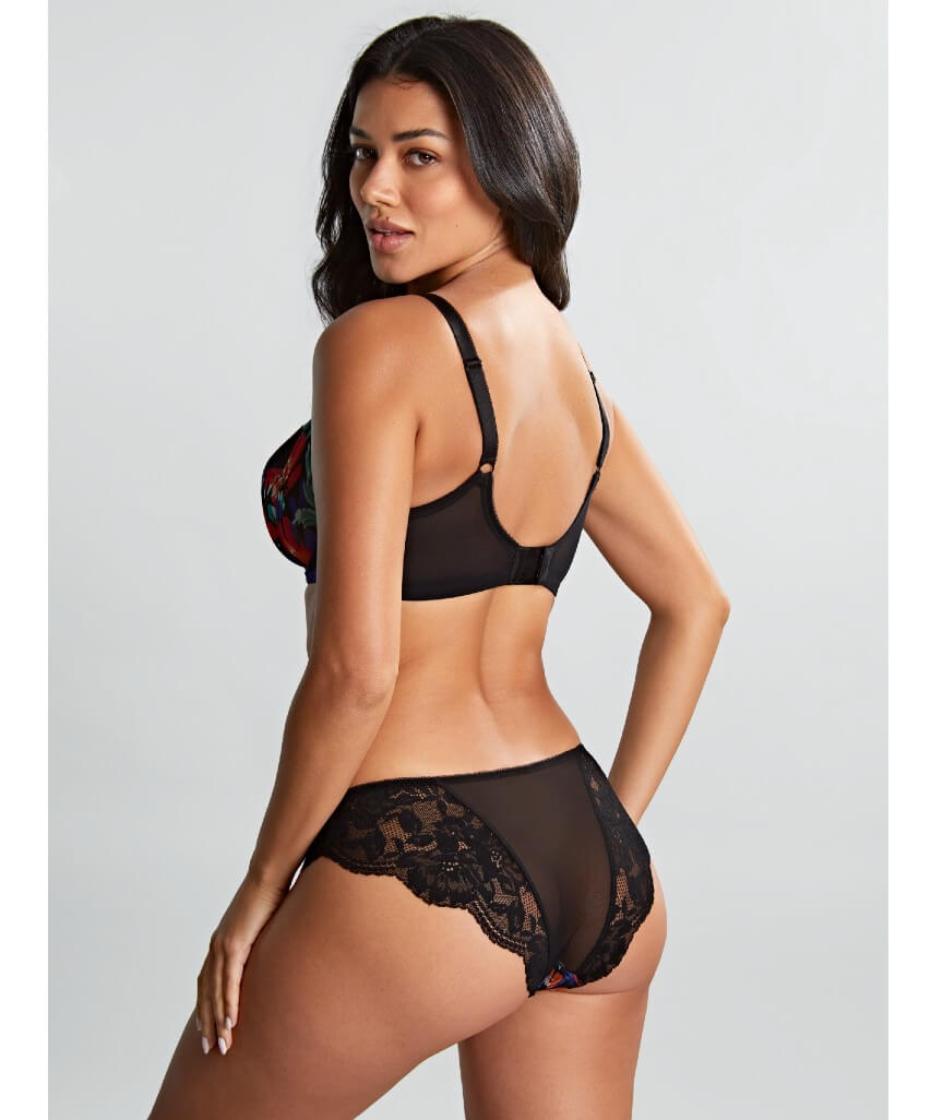 Panache Nina Underwired Balconette Bra - Black/Floral