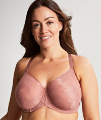 Panache Radiance Moulded Full Cup Underwire Bra - Ash Rose