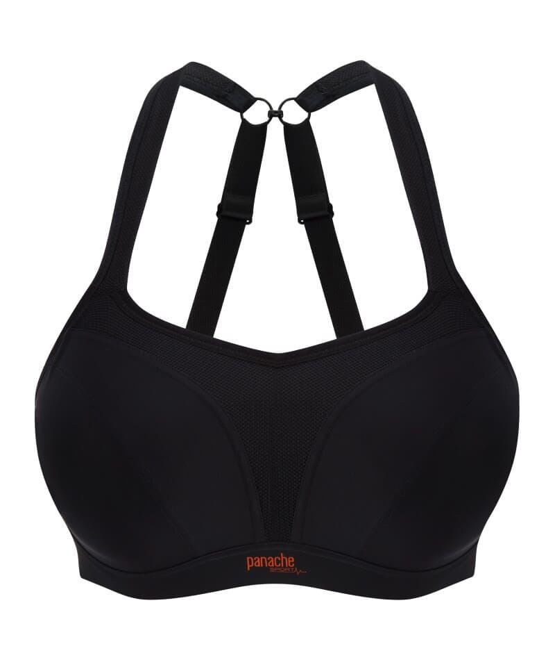 Panache Sport Power Underwired Sports Bra - Black Bras 