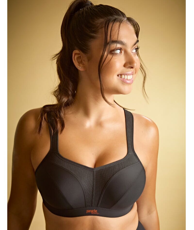 Panache Sport Power Underwired Sports Bra - Black Bras 