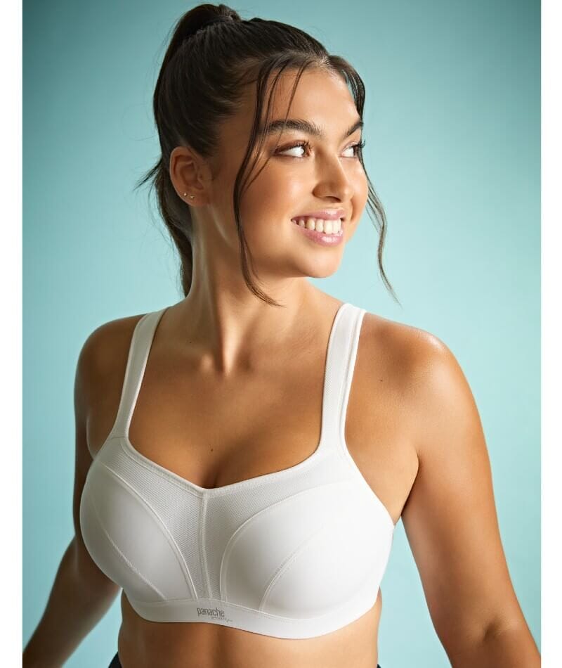 Panache Sport Power Underwired Sports Bra - White Bras 