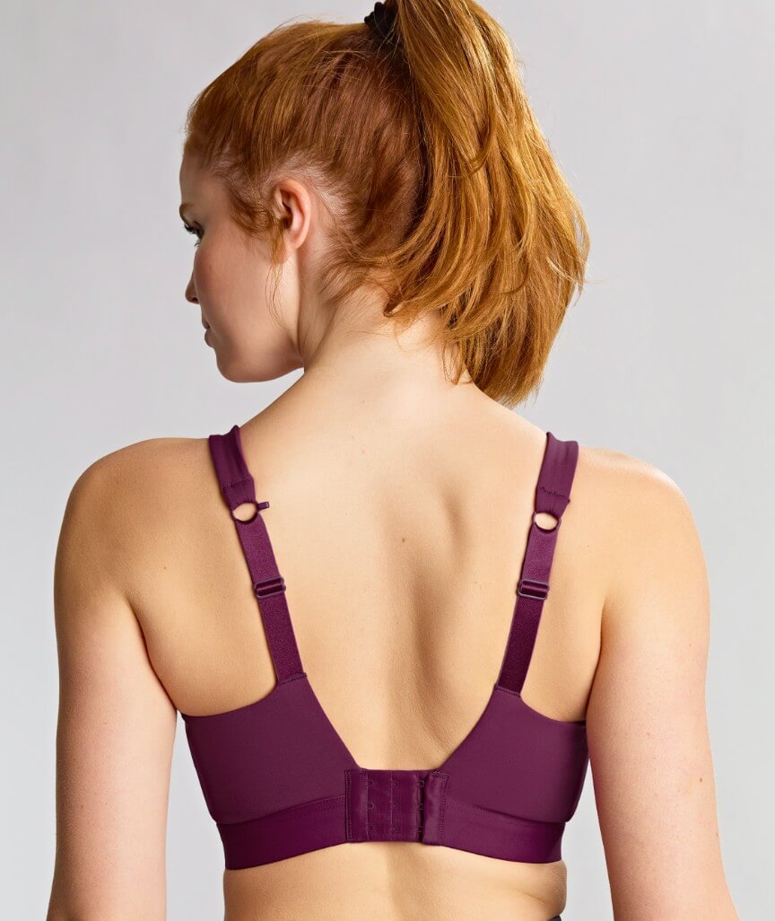 Panache Sport Endurance Ultra Perform Non Padded Underwire Sports Bra - Berry/Chalk