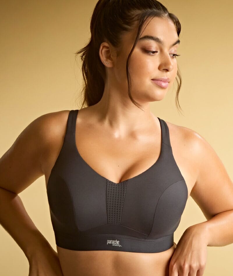 Panache Sport Endurance Ultra Perform Non Padded Underwire Sports Bra - Black Bras 