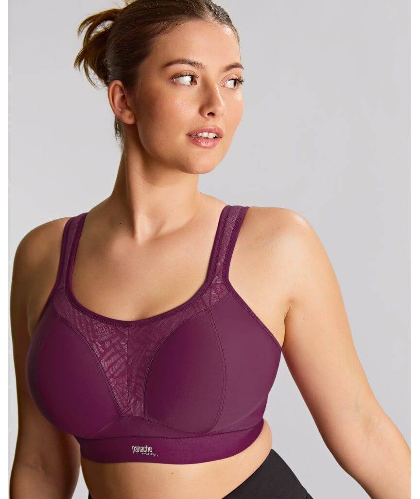 Panache Sport Boundless Wire-free Sports Bra - Berry/Chalk