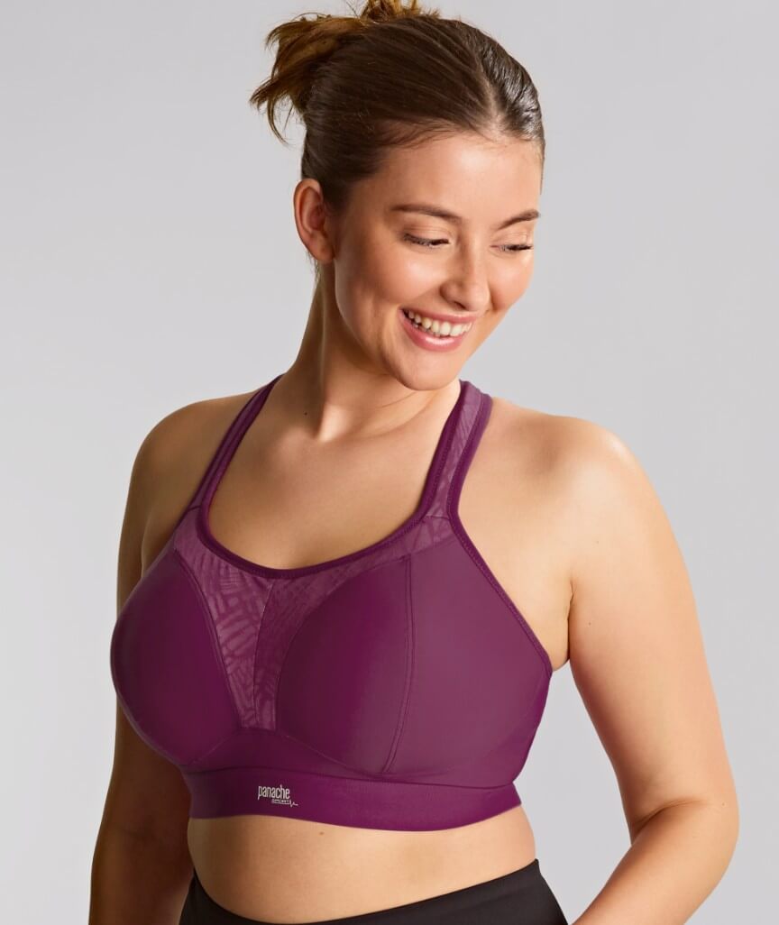 Panache Sport Boundless Wire-free Sports Bra - Berry/Chalk