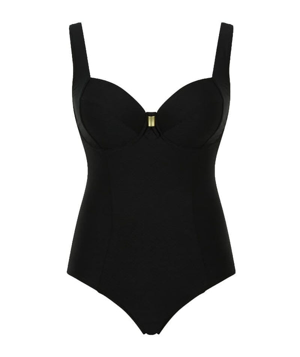 Panache Swimwear Marianna Balconnet One Piece Swimsuit - Black - Curvy