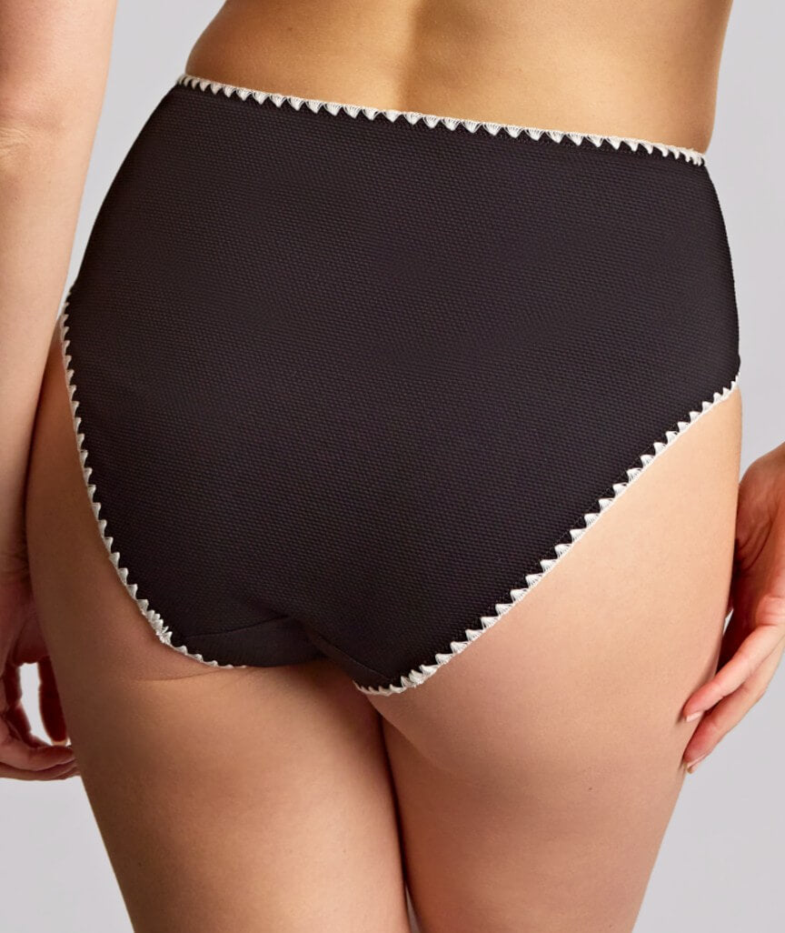Panache Swimwear Aurora High Waist Bikini Brief - Aurora Black/White