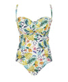 Panache Swimwear Botanical Padded Bandeau One Piece Swimsuit - Floral Swim