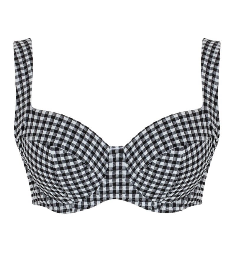 Panache Swimwear Gingham Olivia Underwire Full Cup Bikini - Black Gingham Swim 