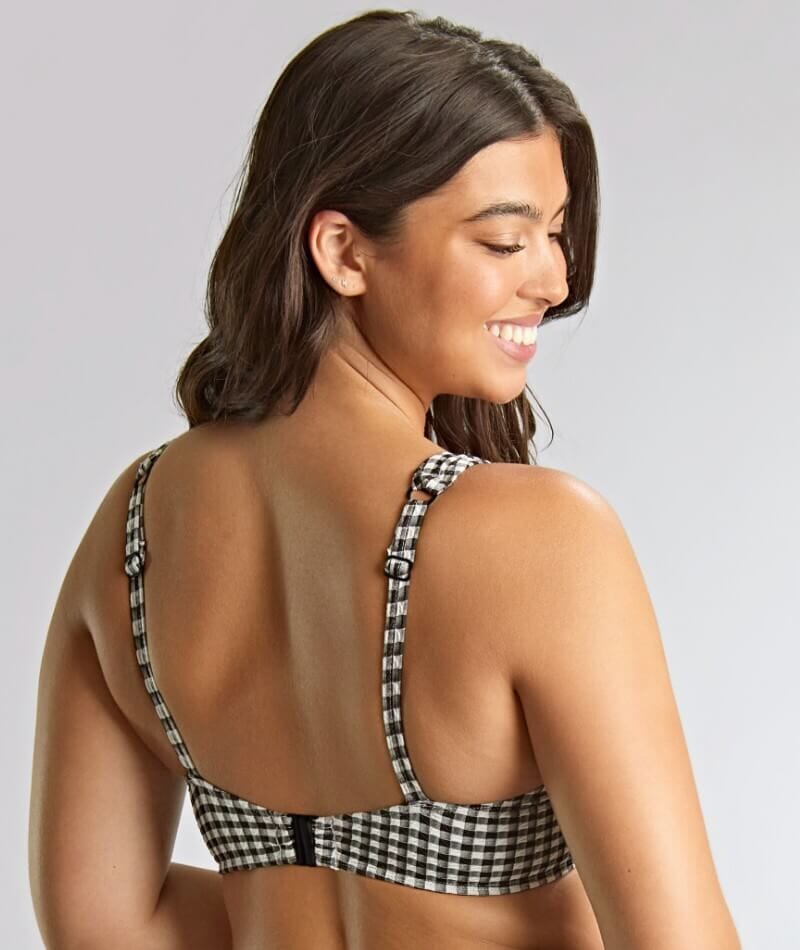 Panache Swimwear Gingham Olivia Underwire Full Cup Bikini - Black Gingham Swim 