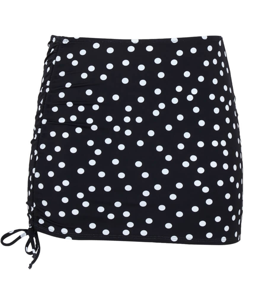 Panache Swimwear Polka Dot Skirted Brief - Polka Dot Print