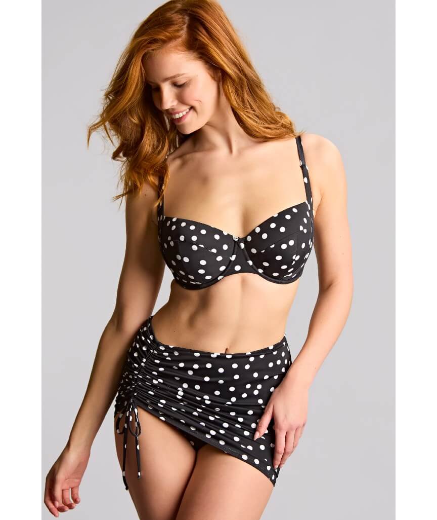 Panache Swimwear Polka Dot Skirted Brief - Polka Dot Print