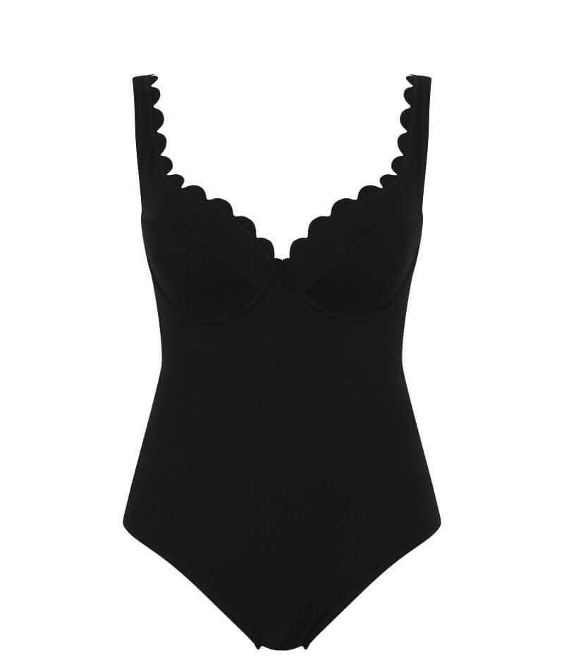 Panache Swimwear Spirit Rita Plunge One Piece Swimsuit - Black Swim 