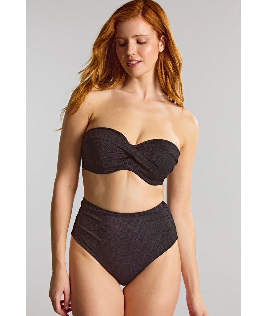 Panache Swimwear Spirit Ella Twist Bandeau Bikini - Black